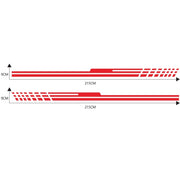 D-730 Stripe Pattern Car Modified Decorative Sticker(Red)