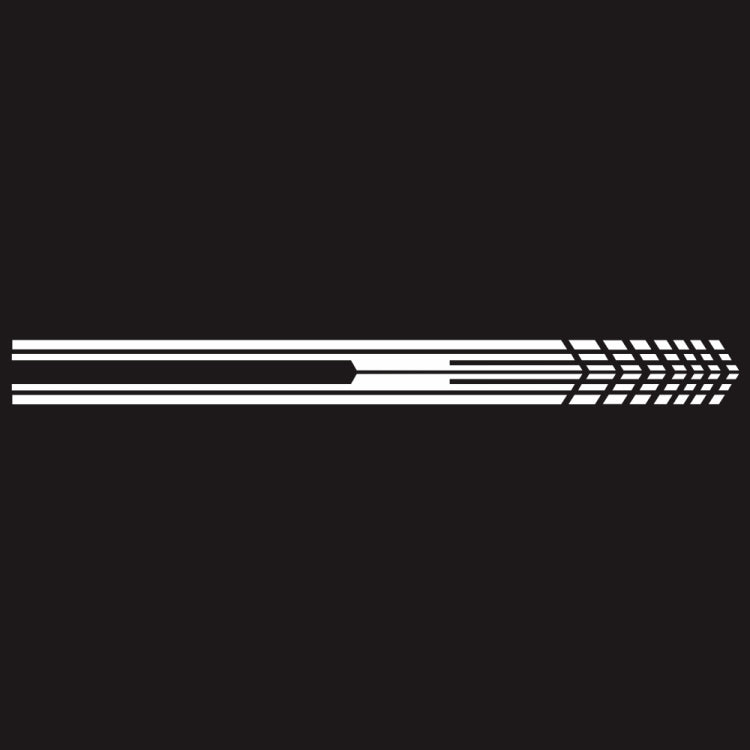 D-730 Stripe Pattern Car Modified Decorative Sticker(White)