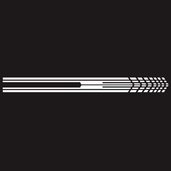 D-730 Stripe Pattern Car Modified Decorative Sticker(White)