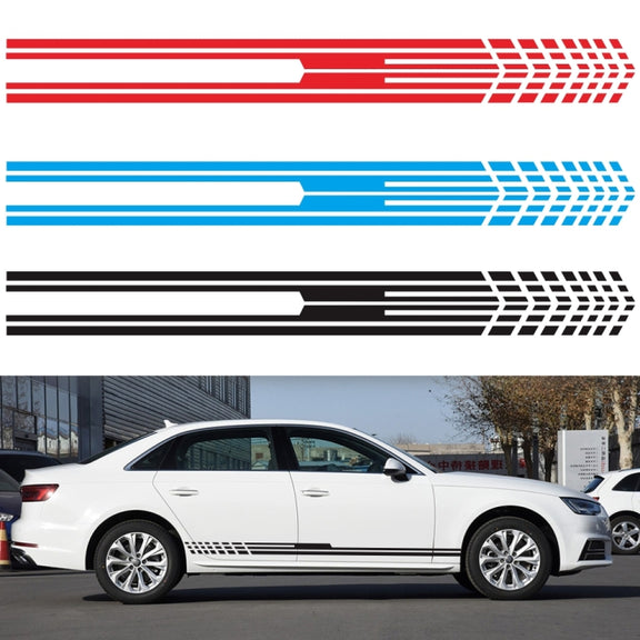D-730 Stripe Pattern Car Modified Decorative Sticker(Black)