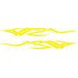 2 PCS/Set D-731 Totem Pattern Car Modified Decorative Sticker(Yellow) - Decorative Sticker by PMC TechLife | Online Shopping South Africa | PMC TechLife | Buy Now Pay Later Mobicred