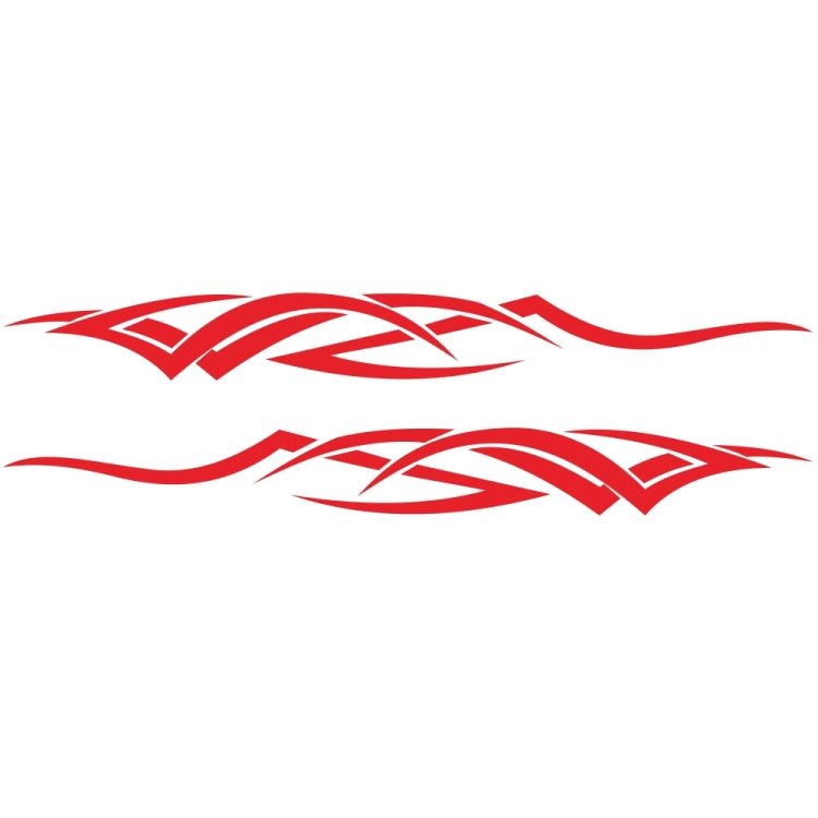 2 PCS/Set D-731 Totem Pattern Car Modified Decorative Sticker(Red)