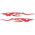 2 PCS/Set D-731 Totem Pattern Car Modified Decorative Sticker(Red) - free shipping - PMC TechLife - Order now!