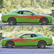 2 PCS/Set D-731 Totem Pattern Car Modified Decorative Sticker(Red)