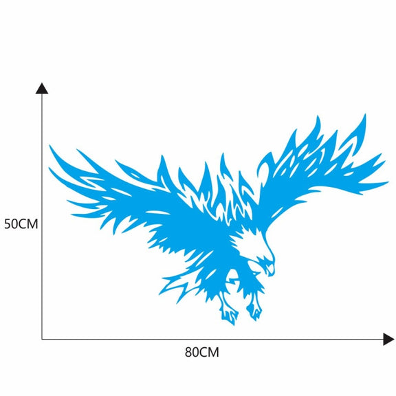 D-733 Eagle Pattern Car Modified Hood Decorative Sticker(Blue)