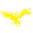 D-733 Eagle Pattern Car Modified Hood Decorative Sticker(Yellow) - Decorative Sticker by PMC TechLife | Online Shopping South Africa | PMC TechLife | Buy Now Pay Later Mobicred