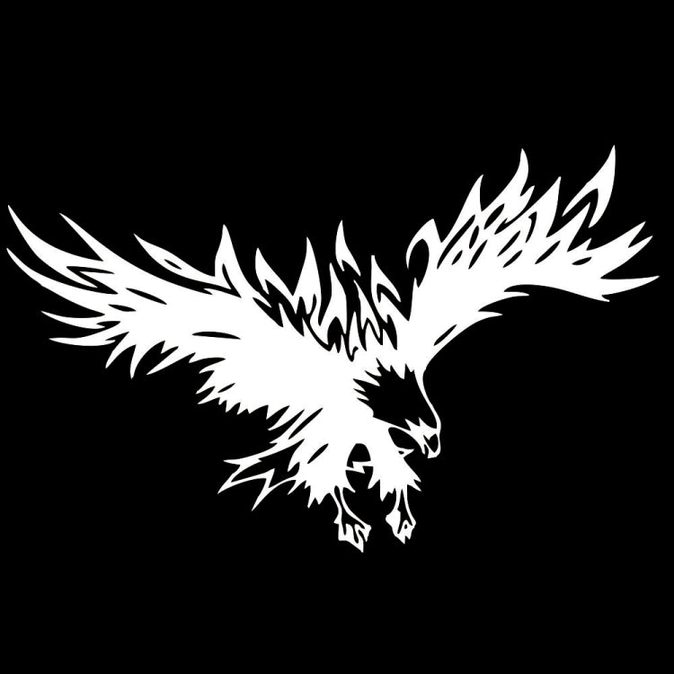 D-733 Eagle Pattern Car Modified Hood Decorative Sticker(White)