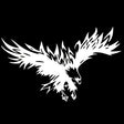 D-733 Eagle Pattern Car Modified Hood Decorative Sticker(White) - Decorative Sticker by PMC TechLife | Online Shopping South Africa | PMC TechLife | Buy Now Pay Later Mobicred