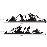 2 PCS/Set D-750 Mountain Pattern Car Modified Decorative Sticker(Black)