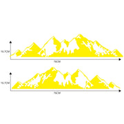 2 PCS/Set D-750 Mountain Pattern Car Modified Decorative Sticker(Yellow)