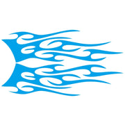 2 PCS/Set D-751 Flame Pattern Car Modified Decorative Sticker(Blue)