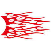 2 PCS/Set D-751 Flame Pattern Car Modified Decorative Sticker(Red)