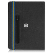 For 10 inch Cloth Texture 360 Rotation Horizontal Flip Universal Tablet PC Leather Case with Pen Slot(Black)