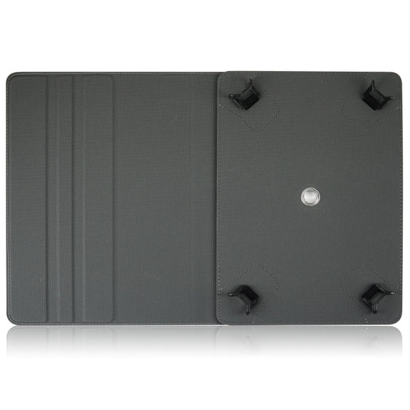 For 10 inch Cloth Texture 360 Rotation Horizontal Flip Universal Tablet PC Leather Case with Pen Slot(Blue)