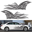 2 PCS/Set D-752 Lines Pattern Car Modified Decorative Sticker(Black) - Decorative Sticker by PMC TechLife | Online Shopping South Africa | PMC TechLife | Buy Now Pay Later Mobicred