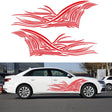 2 PCS/Set D-752 Lines Pattern Car Modified Decorative Sticker(Red) - Decorative Sticker by PMC TechLife | Online Shopping South Africa | PMC TechLife | Buy Now Pay Later Mobicred