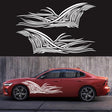 2 PCS/Set D-752 Lines Pattern Car Modified Decorative Sticker(White) - Decorative Sticker by PMC TechLife | Online Shopping South Africa | PMC TechLife | Buy Now Pay Later Mobicred