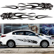 2 PCS/Set D-815 Flame Lion Pattern Car Modified Decorative Sticker(Black) - Decorative Sticker by PMC TechLife | Online Shopping South Africa | PMC TechLife | Buy Now Pay Later Mobicred