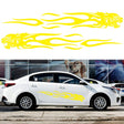 2 PCS/Set D-815 Flame Lion Pattern Car Modified Decorative Sticker(Yellow) - Decorative Sticker by PMC TechLife | Online Shopping South Africa | PMC TechLife | Buy Now Pay Later Mobicred
