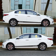 2 PCS/Set D-854 Stripe Pattern Car Modified Decorative Sticker(Black)