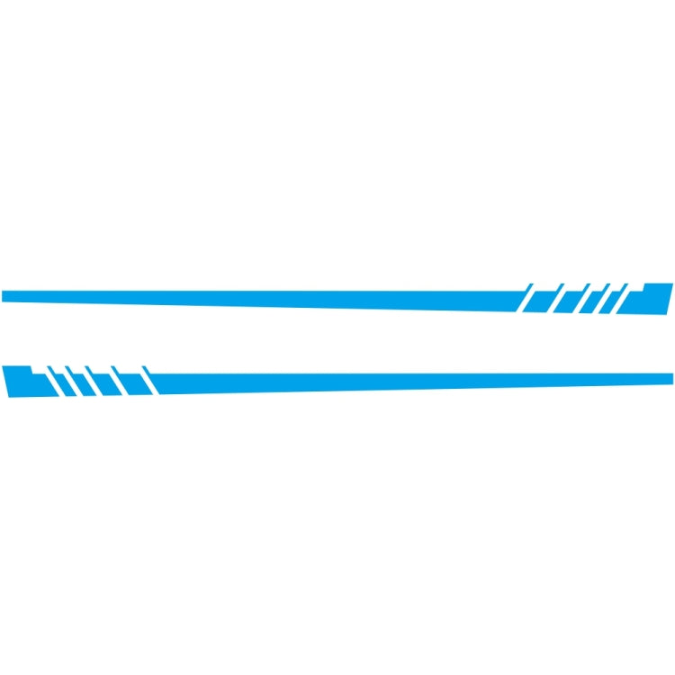 2 PCS/Set D-854 Stripe Pattern Car Modified Decorative Sticker(Blue)