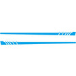 2 PCS/Set D-854 Stripe Pattern Car Modified Decorative Sticker(Blue) - Decorative Sticker by PMC Jewellery | Online Shopping South Africa | PMC Jewellery | Buy Now Pay Later Mobicred