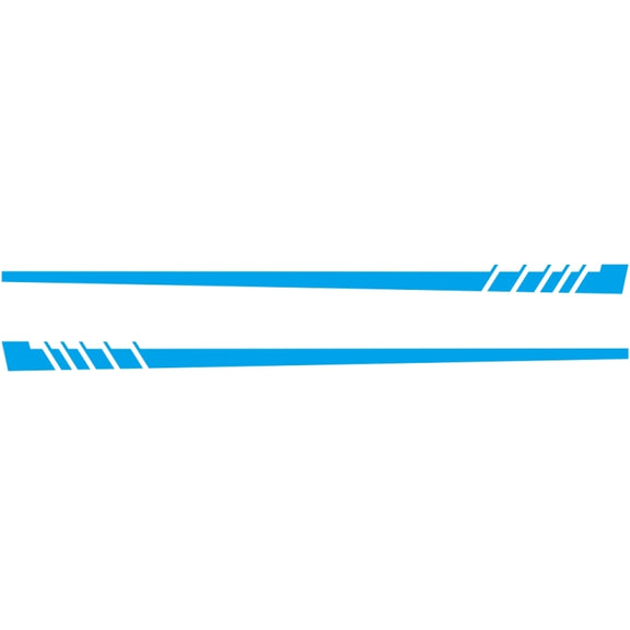 2 PCS/Set D-854 Stripe Pattern Car Modified Decorative Sticker(Blue)