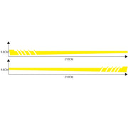 2 PCS/Set D-854 Stripe Pattern Car Modified Decorative Sticker(Yellow)