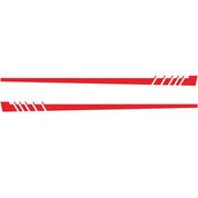 2 PCS/Set D-854 Stripe Pattern Car Modified Decorative Sticker(Red)