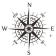 D-863 Compass Pattern Car Modified Decorative Sticker(Black) - Decorative Sticker by PMC TechLife | Online Shopping South Africa | PMC TechLife | Buy Now Pay Later Mobicred