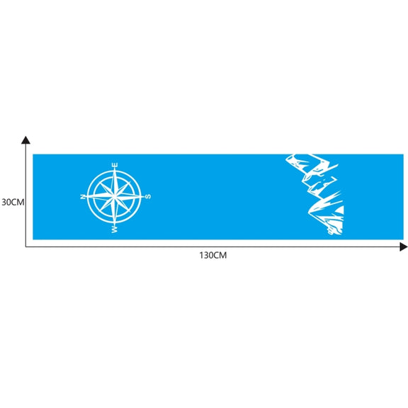 D-864 Compass Pattern Car Modified Decorative Sticker(Blue)