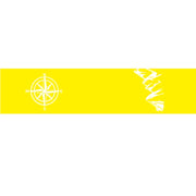 D-864 Compass Pattern Car Modified Decorative Sticker(Yellow)