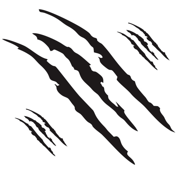 D-865 Claw Scratches Pattern Car Modified Decorative Sticker(Black)