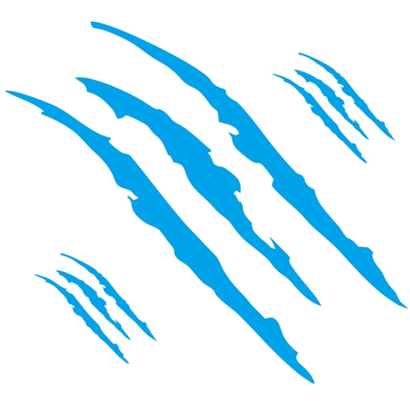D-865 Claw Scratches Pattern Car Modified Decorative Sticker(Blue)