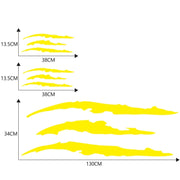 D-865 Claw Scratches Pattern Car Modified Decorative Sticker(Yellow)