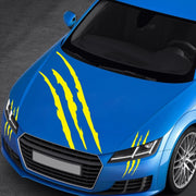 D-865 Claw Scratches Pattern Car Modified Decorative Sticker(Yellow)
