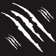 D-865 Claw Scratches Pattern Car Modified Decorative Sticker(White)