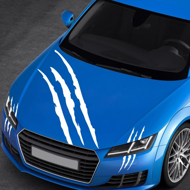 D-865 Claw Scratches Pattern Car Modified Decorative Sticker(White)