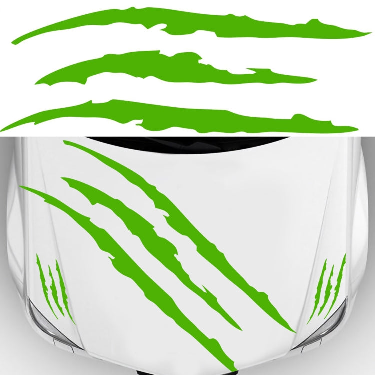 D-865 Claw Scratches Pattern Car Modified Decorative Sticker(Green)