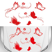 D-907 Butterflies Pattern Car Modified Decorative Sticker(Red)