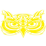 D-921 Eagle Totem Pattern Car Modified Decorative Sticker(Yellow)