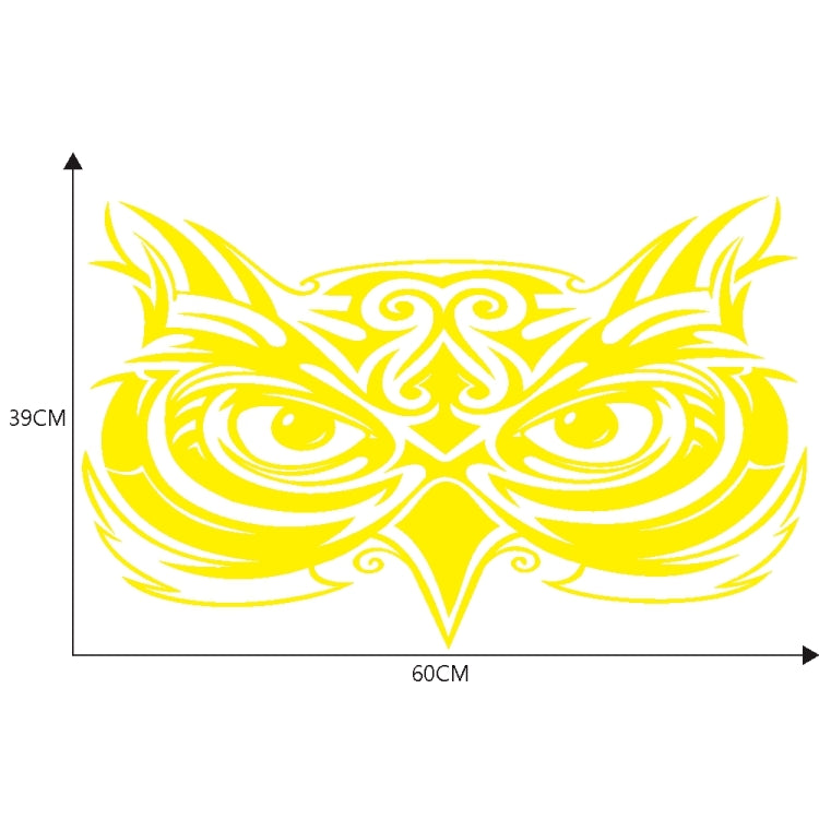 D-921 Eagle Totem Pattern Car Modified Decorative Sticker(Yellow)