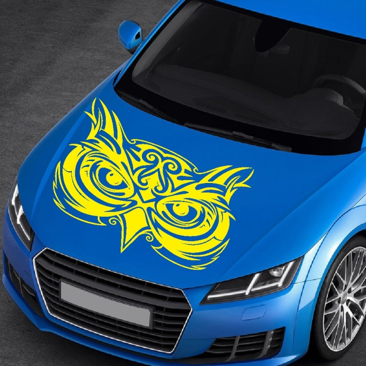 D-921 Eagle Totem Pattern Car Modified Decorative Sticker(Yellow)