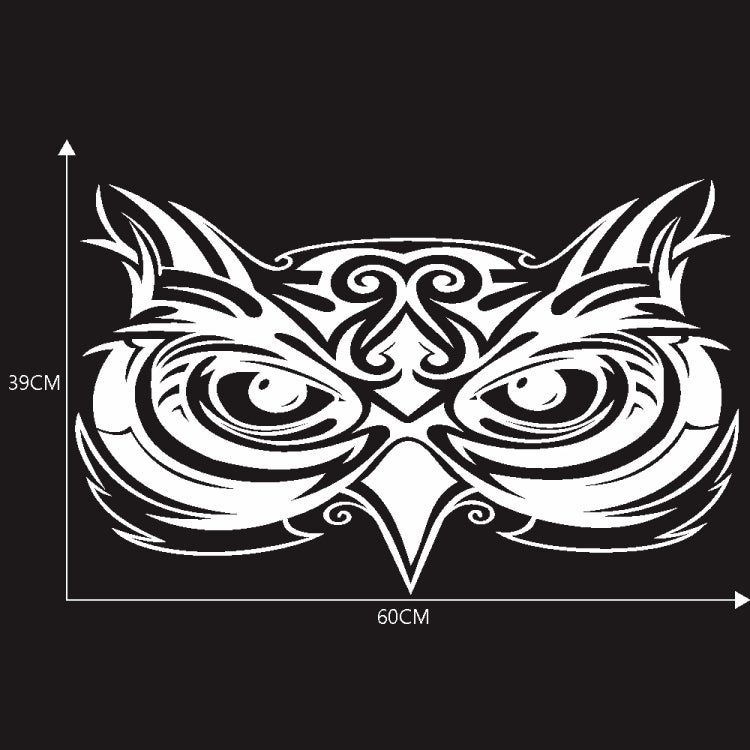 D-921 Eagle Totem Pattern Car Modified Decorative Sticker(White)