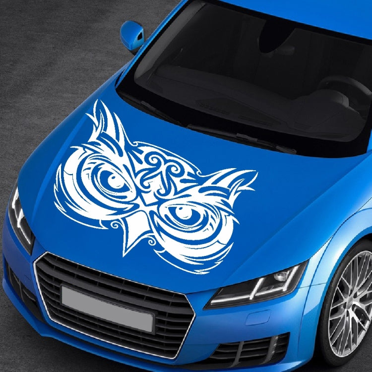 D-921 Eagle Totem Pattern Car Modified Decorative Sticker(White)