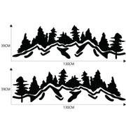 2 PCS/Set D-924 Mountain Woods Pattern Car Modified Decorative Sticker(Black)