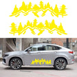 2 PCS/Set D-924 Mountain Woods Pattern Car Modified Decorative Sticker(Yellow) - Decorative Sticker by PMC TechLife | Online Shopping South Africa | PMC TechLife | Buy Now Pay Later Mobicred