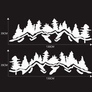 2 PCS/Set D-924 Mountain Woods Pattern Car Modified Decorative Sticker(White)