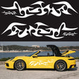 2 PCS/Set D-925 Flame Pattern Car Modified Decorative Sticker(White) - free shipping - PMC TechLife - Order now!
