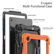 For Lenovo Tab M10 Plus 10.6 3rd Gen 2022 Silicone + PC Tablet Case(Orange)